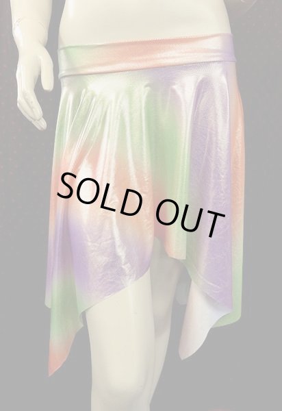 画像1: Amira Jamila オリジナル☆ストレッチフリルヒップスカーフ*lame fresh gradation *    (1)