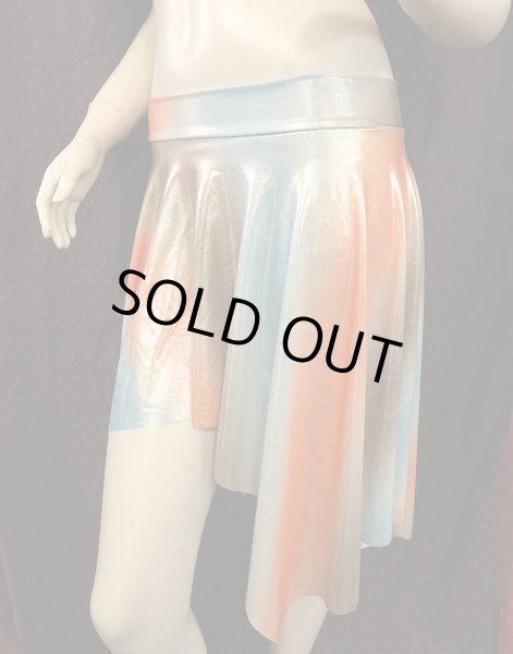 画像2: Amira Jamila オリジナル☆ストレッチフリルヒップスカーフ*lame natural gradation *    (2)