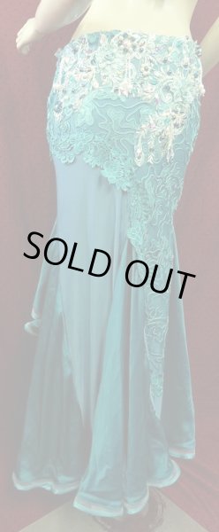 画像3: エジプトオリエンタルコスチューム☆サテンライムグリーン☆ (3)