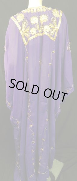 画像3: エジプト製ピーコックハリジドレス＊purple＊ (3)