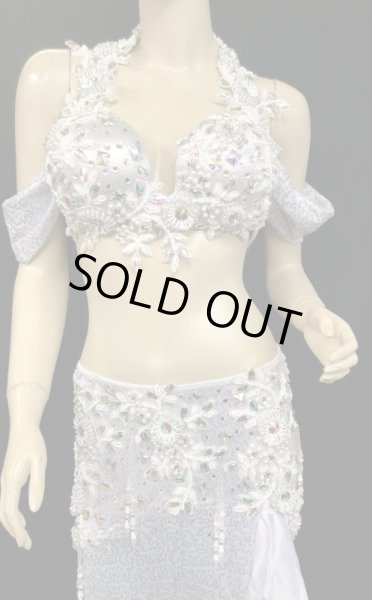 画像2: ❤ハナン/HANAN❤エジプトオリエンタルコスチューム☆Elegant white lame☆ (2)