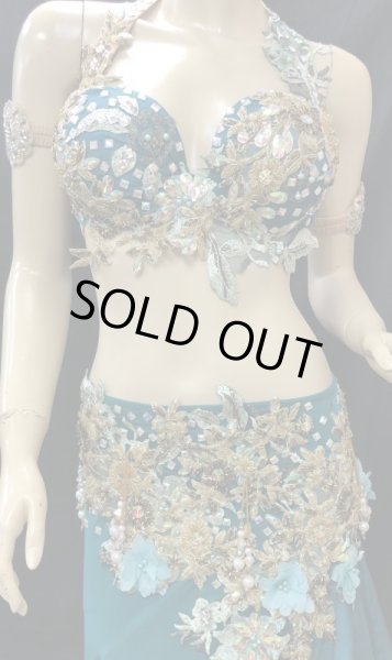 画像2: ❤ハナン/HANAN❤エジプトオリエンタルコスチューム☆Seagreen flower☆ (2)