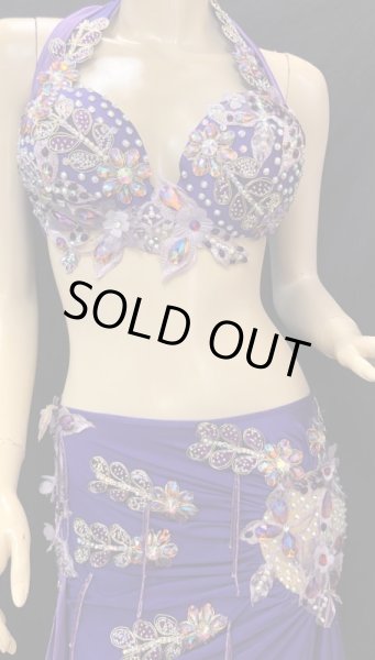 画像2: ❤ハナン/HANAN❤エジプトオリエンタルコスチューム☆Royal purple folwer☆ (2)