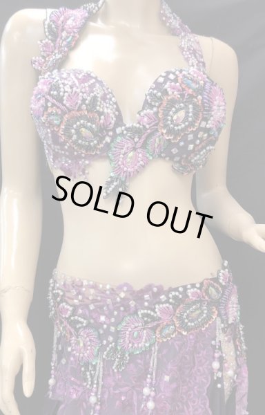 画像2: ❤ハナン/HANAN❤エジプトオリエンタルコスチューム☆Lacy satin purple☆ (2)