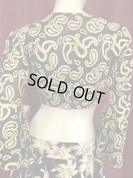 画像3: Amira Jamila オリジナル☆ストレッチチョリ010*gold paisley * (3)