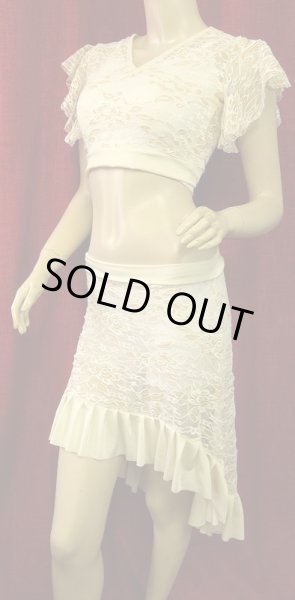 画像2: Amira Jamila オリジナル☆レッスンウェア**gold lace champagne ** (2)