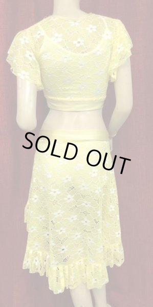 画像3: Amira Jamila オリジナル☆レッスンウェア*cream yellow lace  * (3)