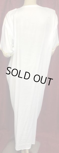 画像3: モロッコのガラベーヤ☆white✕gold☆ (3)