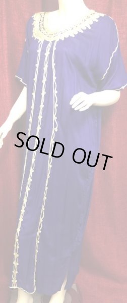 画像2: モロッコのガラベーヤ☆purple ✕gold ☆ (2)