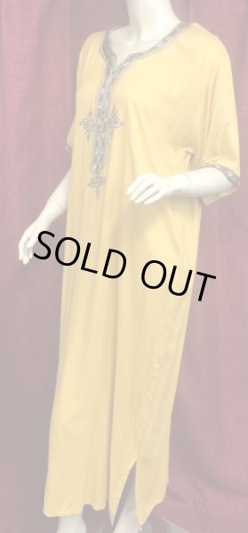 画像2: モロッコのガラベーヤ☆mastard✕brown☆ (2)