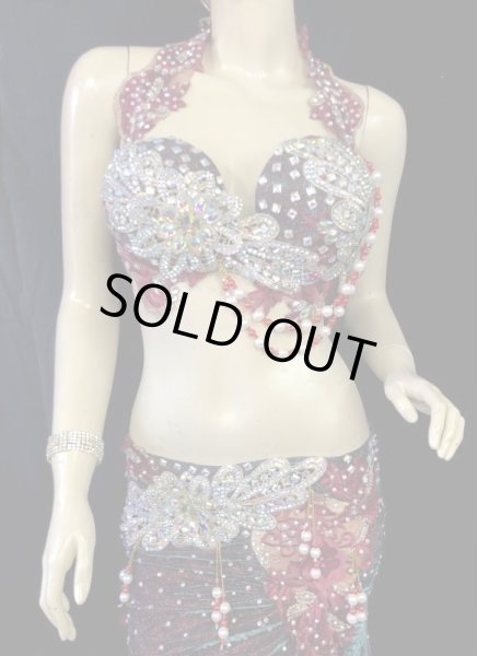 画像3: ❤ハナン/HANAN❤エジプトオリエンタルコスチューム☆shiny dark red☆ (3)