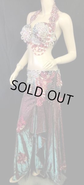 画像2: ❤ハナン/HANAN❤エジプトオリエンタルコスチューム☆shiny dark red☆ (2)