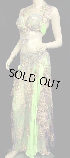 画像2: ❤ハナン/HANAN❤エジプトオリエンタルコスチューム☆noble limegreen purple☆ (2)