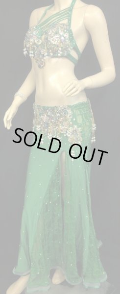 画像2: エジプトオリエンタルコスチューム☆フレッシュレーシーグリーン☆ (2)