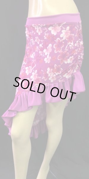 画像3: Amira Jamila オリジナル☆ストレッチフリルヒップスカーフ*elegant rose flower *    (3)