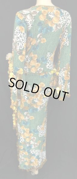 画像3: エジプト製プリントストレッチサイディドレスVll (3)