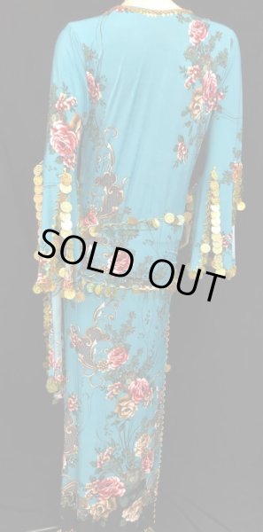 画像3: エジプト製プリントストレッチサイディドレスIlll (3)