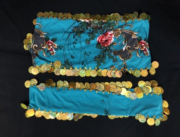 画像4: エジプト製プリントストレッチサイディドレスIlll (4)