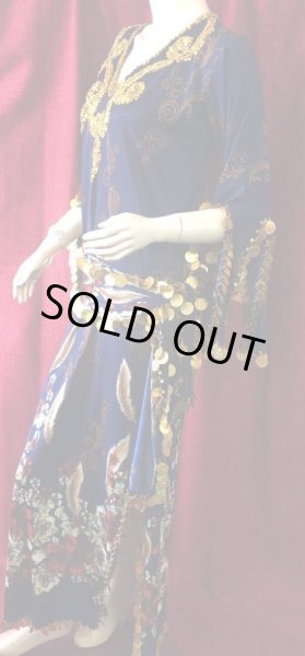 画像2: エジプト製プリントストレッチサイディドレスIll (2)