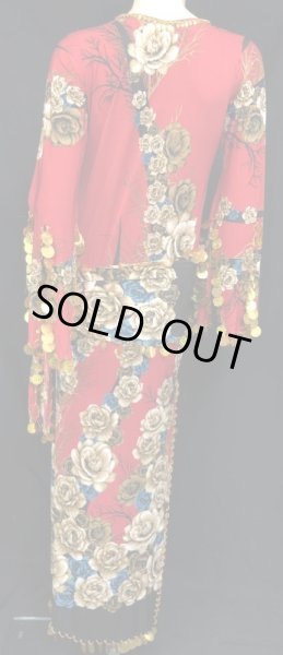 画像3: エジプト製プリントストレッチサイディドレスVl (3)