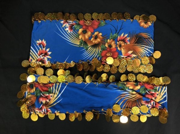 画像4: エジプト製プリントストレッチサイディドレスIl (4)