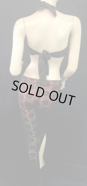 画像2: ♥HANAN/ハナン♥オールインワンレースパンツ☆ネオンオレンジ×ブラック (2)