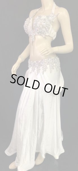 画像2: エジプトオリエンタルコスチューム☆シルキーピュアホワイト☆ (2)