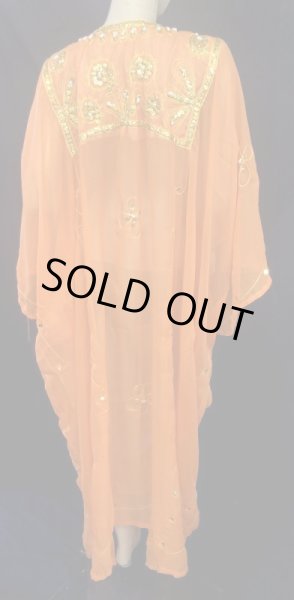 画像3: エジプト製トラディショナルハリジドレス☆orange ☆ (3)