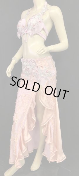 画像2: エジプトオリエンタルコスチューム☆サーモンベビーピンクフラワー☆ (2)