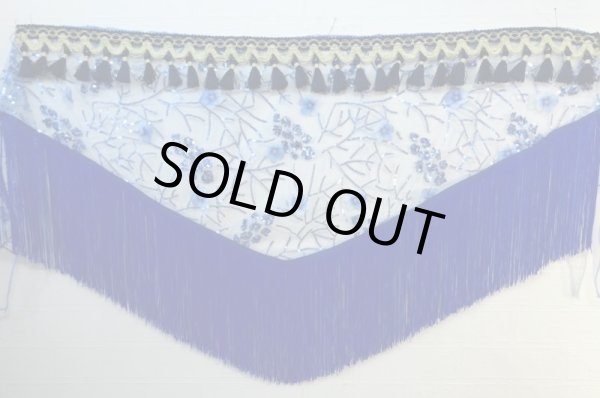 画像4: Amira Jamila オリジナル☆ダブルフリンジヒップスカーフ☆ (4)