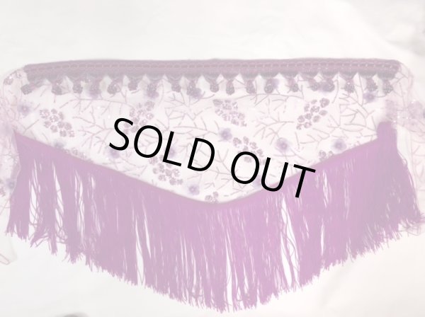 画像4: Amira Jamila オリジナル☆ダブルフリンジヒップスカーフ☆l (4)