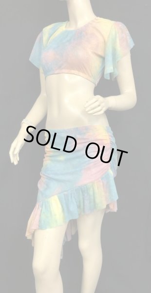 画像2: Amira Jamila オリジナル☆レッスンウェア*lame green gradation*  (2)