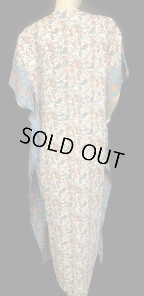 画像3: プリントカバードレス☆タークイズオレンジペイズリー☆ (3)