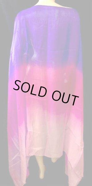 画像1: 5mm habotai100%シルクベール☆パープルXピンクXベビーピンク☆ (1)