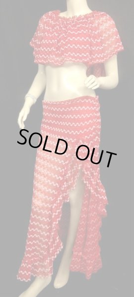 画像2: 	Amira Jamila オリジナル☆レッスンウェア*crochet white red* (2)