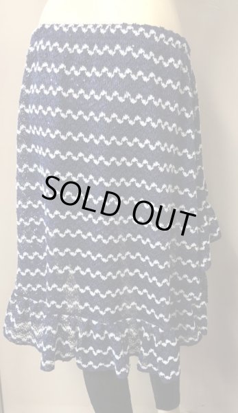 画像3: Amira Jamila オリジナルクロシェフリルヒップスカーフ*navy * (3)