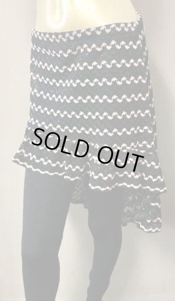 画像2: Amira Jamila オリジナルクロシェフリルヒップスカーフ*black * (2)