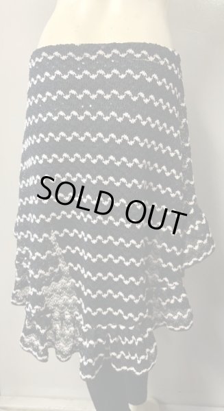 画像3: Amira Jamila オリジナルクロシェフリルヒップスカーフ*black * (3)