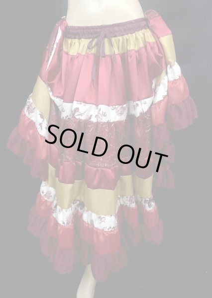 画像2: 25ヤードジプシーレースサテンスカートVVIIII (2)