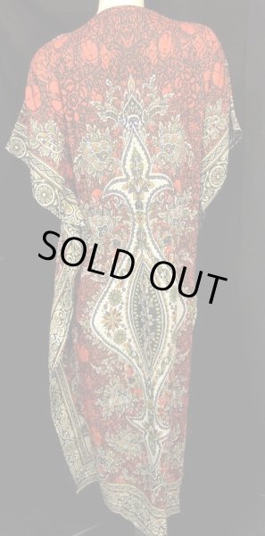 画像3: プリントカバードレス☆ダックオレンジアラビアンアラベスク☆ (3)