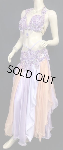 画像3: エジプトAmrオリエンタルコスチューム☆Sherbet orange lilac☆ (3)