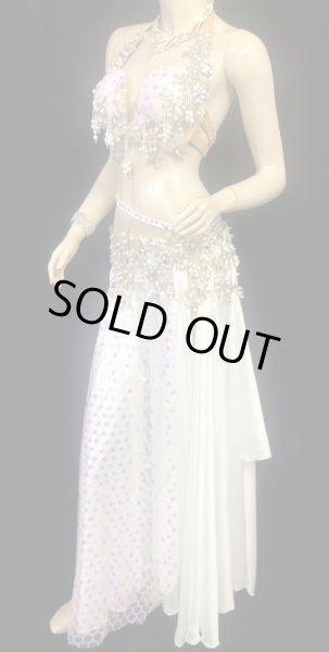 画像3: エジプトAmrオリエンタルコスチューム☆white hologram hexagon   ☆ (3)