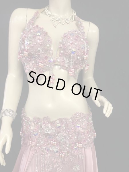 画像2: エジプトAmrオリエンタルコスチューム☆Dreamy smoky pink ☆ (2)