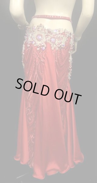 画像4: エジプトAmrオリエンタルコスチューム☆Elegant fresh red ☆ (4)