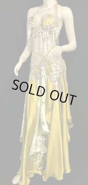 画像3: エジプトAmrオリエンタルコスチューム☆Mustard gold long fringe ☆ (3)