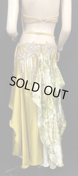 画像4: エジプトAmrオリエンタルコスチューム☆Mustard gold long fringe ☆ (4)