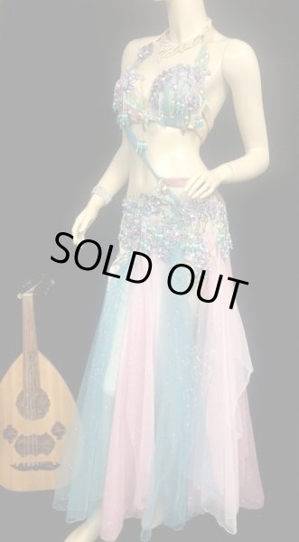 画像3: エジプトAmrオリエンタルコスチューム☆Fairy lame emerald pink☆ (3)