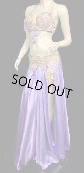 画像2: エジプトオリエンタルコスチューム☆lavender satin brilliant☆ (2)