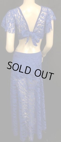 画像4: 	Amira Jamila オリジナル☆レッスンウェア*lace royal blue * (4)