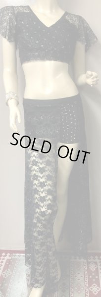 画像1: 	Amira Jamila オリジナル☆レッスンウェア＊lace black ＊ (1)